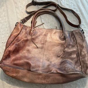 Bed Stu Rockaway brown distressed large handbag